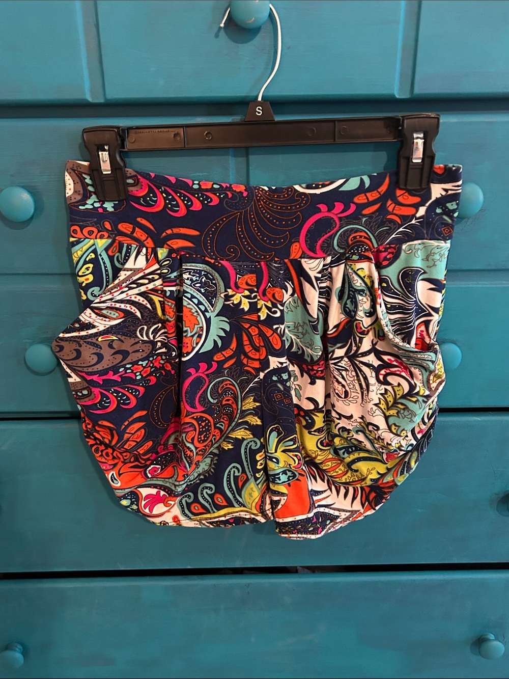 Colorful Paisley Boho Shorts- Women